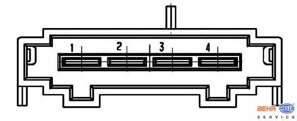 Регулятор, вентилятор салона 5HL 351 321-491 Hella