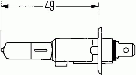 Лампа накаливания, фара дальнего света 8GH 002 089-251 Hella