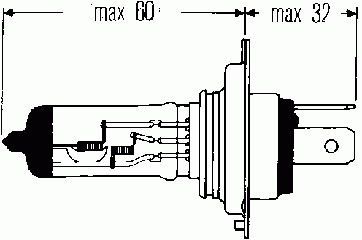 Лампа накаливания, основная фара 8GJ 002 525-301 Hella