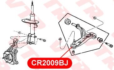 Шаровая опора нижнего рычага передней подвески cr2009bj Vtr