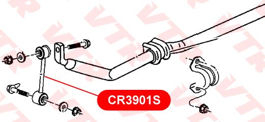 Стойка переднего стабилизатора для Jeep Cherokee (KJ) 2002-2006 cr3901s Vtr