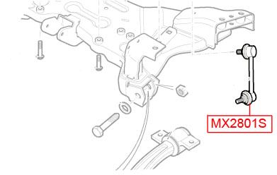 Стойка переднего стабилизатора правая для LDV Maxus 2005-2009 mx2801s Vtr