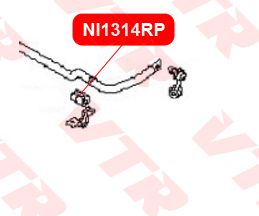 Втулка (сайлентблок) заднего стабилизатора для Nissan Armada 2004-2016 NI1314RP Vtr