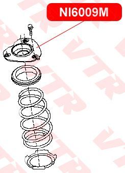 Опора переднего амортизатора ni6009m Vtr
