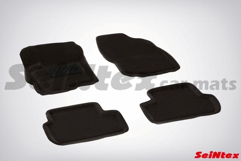 Комплект ковриков 3D MITSUBISHI LANCER X черные (компл) 82162 Seintex