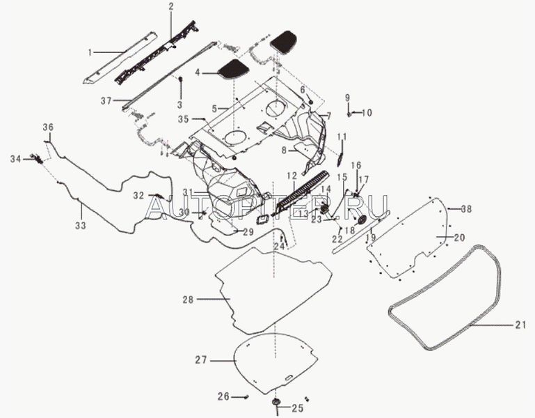 Клипса 4001868 4001868 Lifan