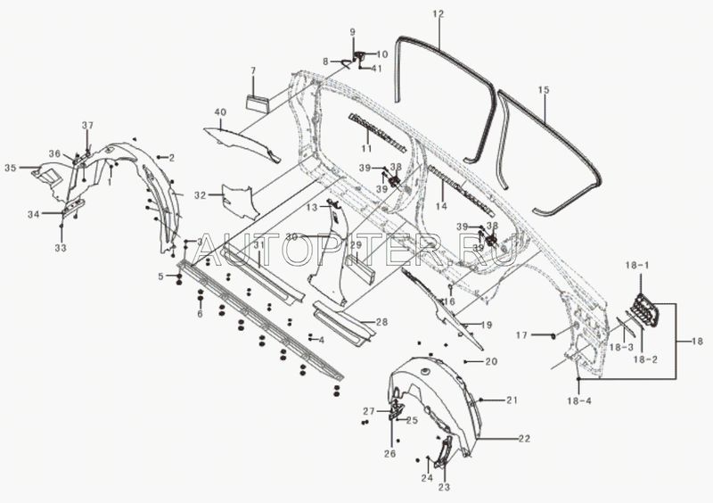 Клипса 4001933 4001933 Lifan