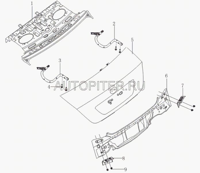 Петля крышки багажника для Lifan Solano 2010-2016 b5605200 Lifan