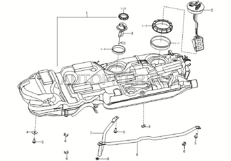 Насос топливный в сборе BREEZ l1123100 Lifan