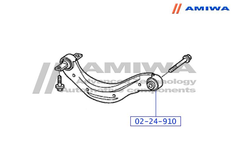 Сайлентблок рычага HONDA Civic 06- заднего верхнего поперечного AMIWA 0224910 Amiwa