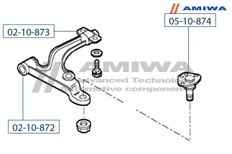 Опора шаровая передней подвески для Fiat Ducato 250 (НЕ ЕЛАБУГА!!!) 2006> 0510874 Amiwa