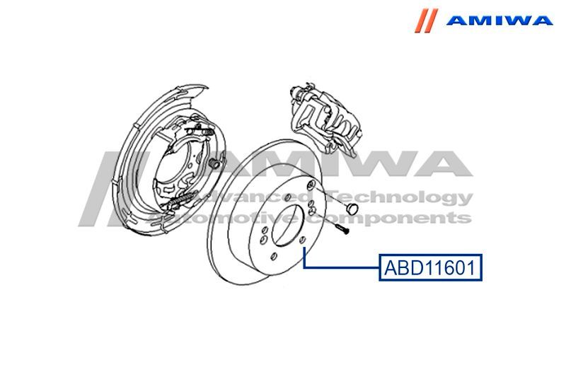 ДИСК ТОРМОЗНОЙ ЗАДНИЙ SPEED STOP ABD11601 Amiwa