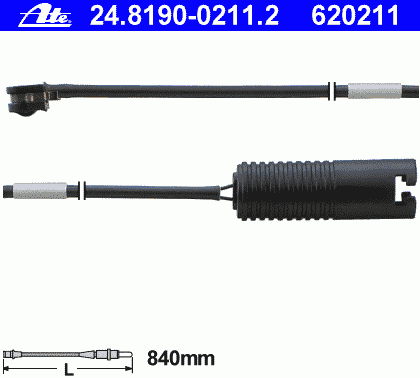 Датчик износа колодок для BMW Z3 1995-2003 24.8190-0211.2 Ate