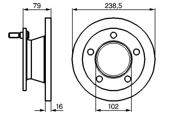 Тормозной диск 0 986 478 357 Bosch