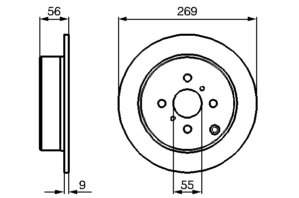 Тормозной диск 0 986 479 087 Bosch