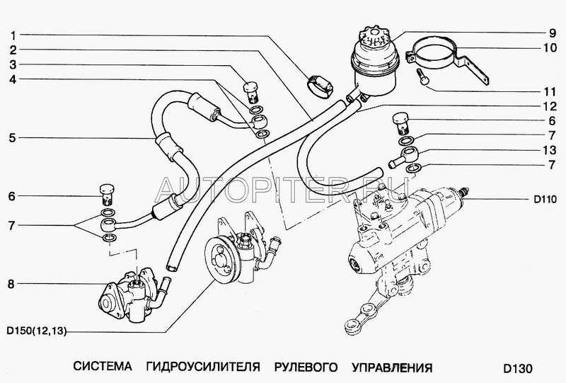 Кронштейн ВАЗ-2110,2123 бачка ГУР 21233410100 Автоваз