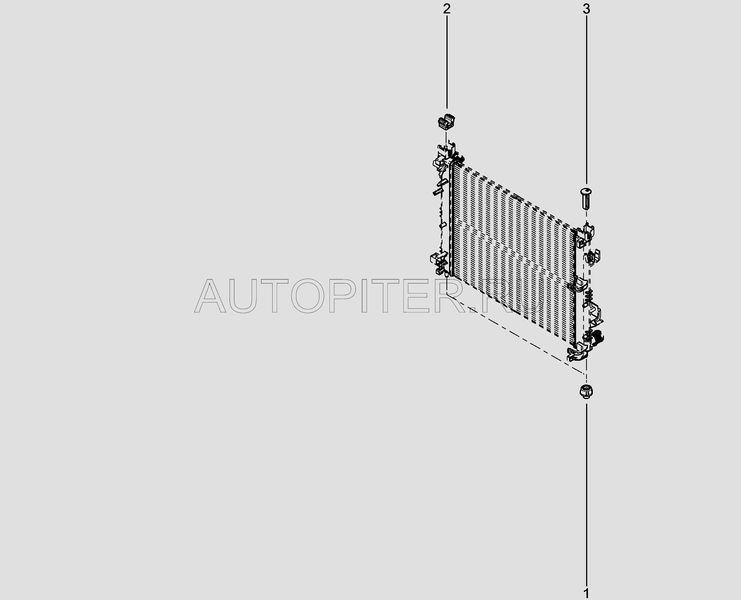 Опора радиатора верхняя 215060007r Автоваз