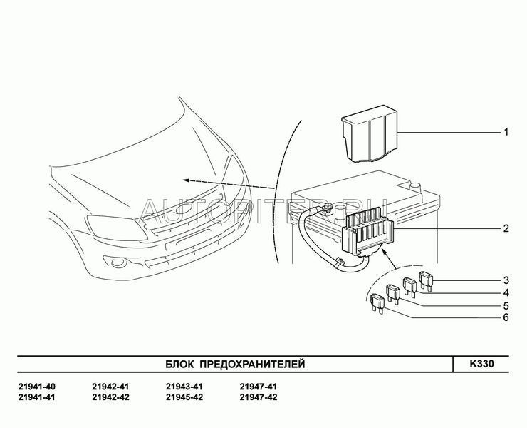 Предохранитель 50 А 21700372215001 Автоваз