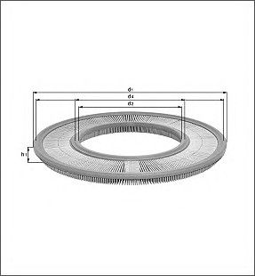 Воздушный фильтр LX 258 Knecht/Mahle