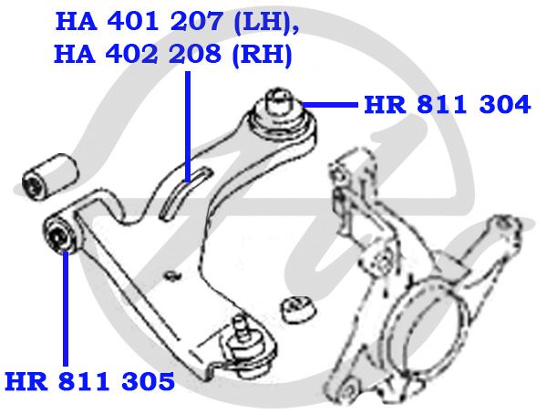 Рычаг подвески HA402208 Hanse