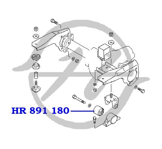 Сайлентблок HR 891 180   (MB 430694/MAB-043) hr891180 Hanse