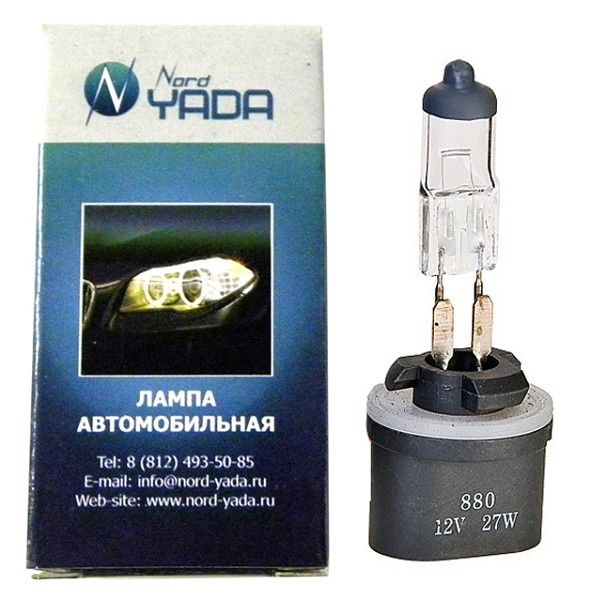 Н27880 12V 27W АВТОЛАМПА NORD YADA CLEAR 900127 Nord YADA