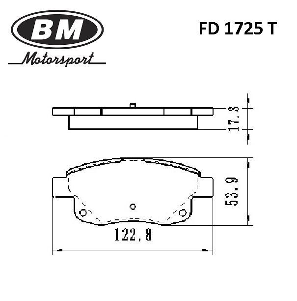 Колодки тормозные задние дисковые к-кт для Ford Transit 2006-2013 FD1725T BM