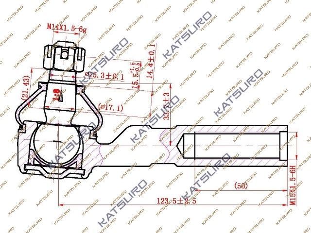 НАКОНЕЧНИК РУЛЕВОЙ ТЯГИ KAT09028TOY kat09028toy Katsuro