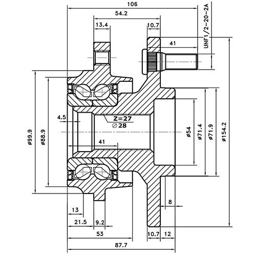 СТУПИЦА ПЕРЕДНЯЯ JEEP YJ, TJ, XJ, MJ, ZJ Z89264R Zikmar