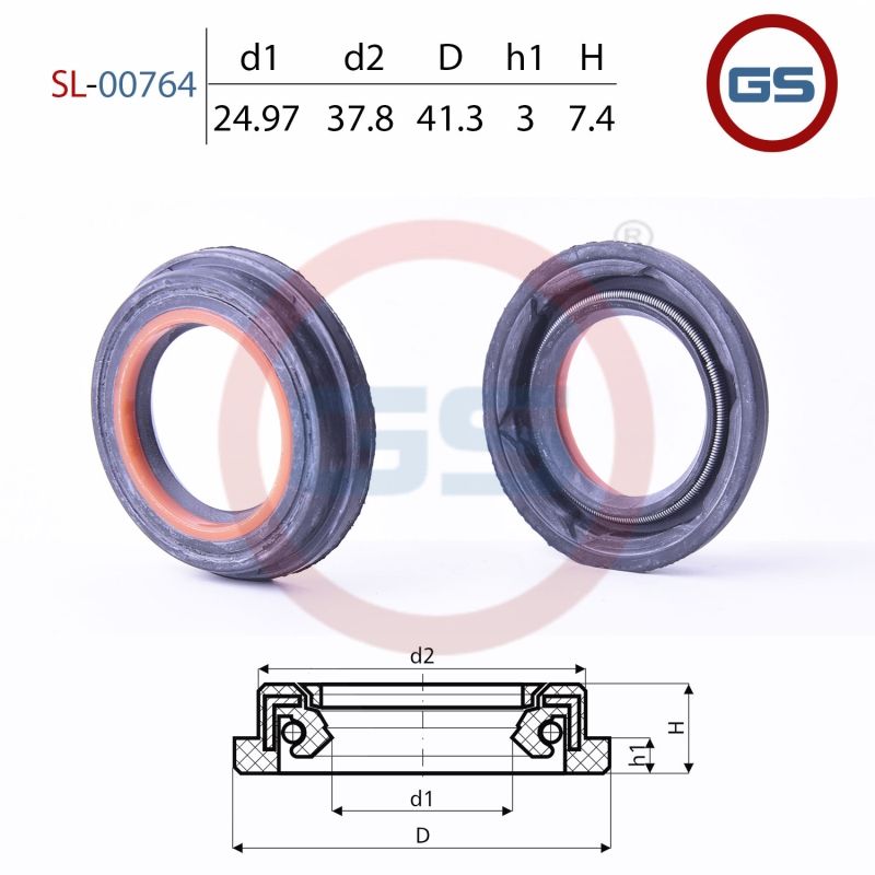 Сальник рулевой рейки 24.97 37.8/41.3 3/7.4 sl00764 GS