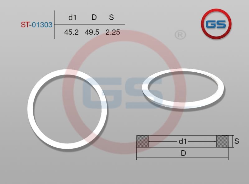 Тефлоновое кольцо 45,2*49,5*2,25 st01303 GS