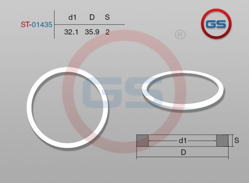 Тефлоновое кольцо 32,1*35,9*2 st01435 GS