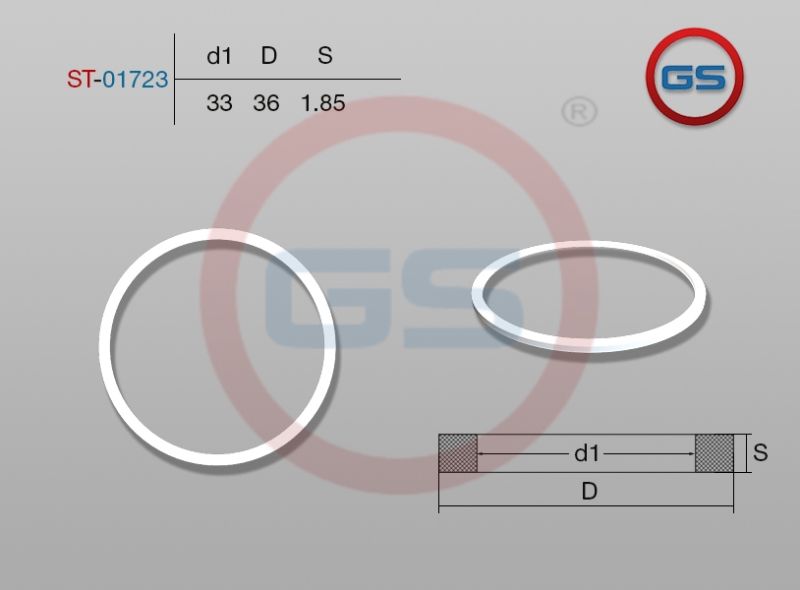 Тефлоновое кольцо 33*36*1,85 st01723 GS