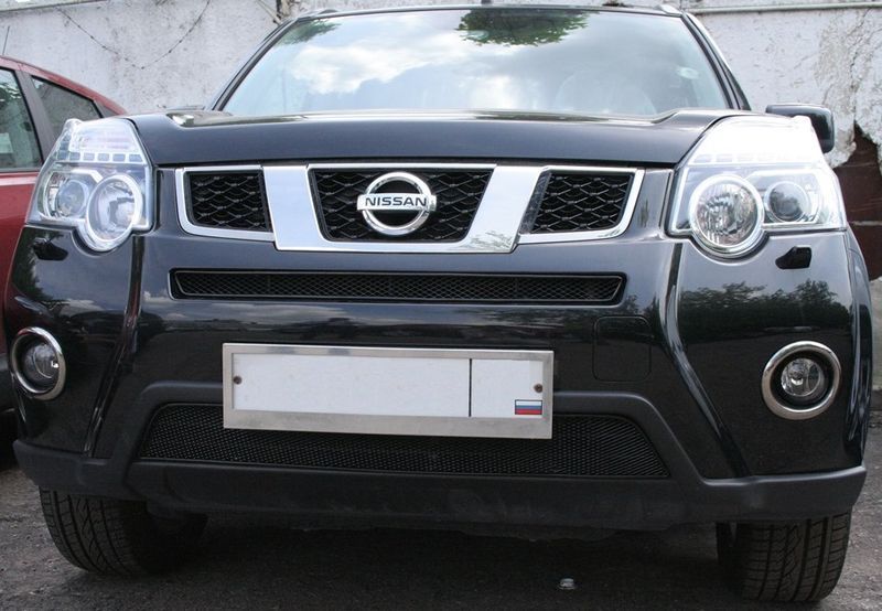 Сетка на бампер внешняя для NISSAN X-Trail 2010-2015, 2 шт., черн., 15 мм 0139040715b Arbori