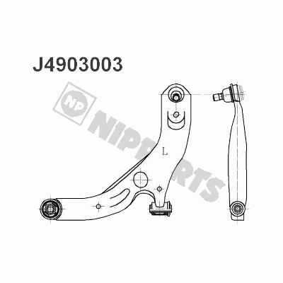 Рычаг независимой подвески колеса, подвеска колес�а J4903003 Nipparts