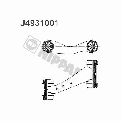 Рычаг подвески передней верхней правый Primera P10/P11 J4931001 Nipparts