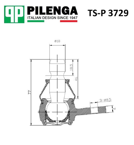 Шаровая опора Pilenga TS-P 3729 TSP3729 Pilenga