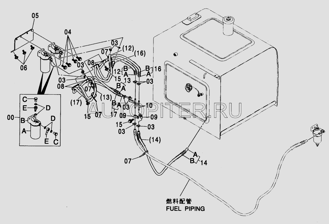 Фильтр топливный Hyundai 4326739 Hitachi