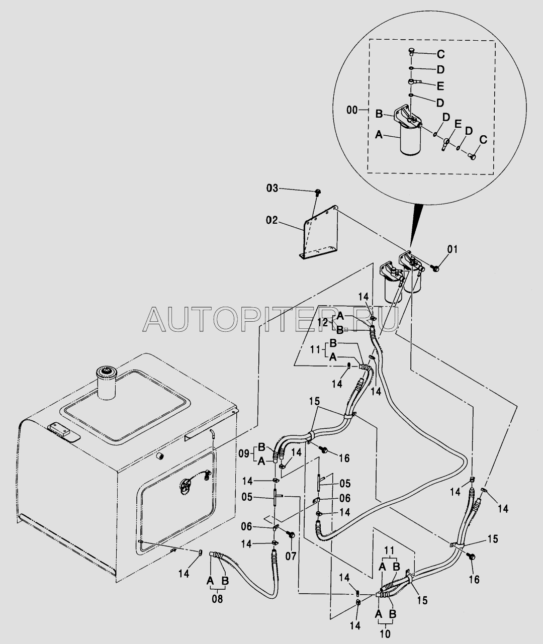 Фильтр топливный Hyundai 4326739 Hitachi