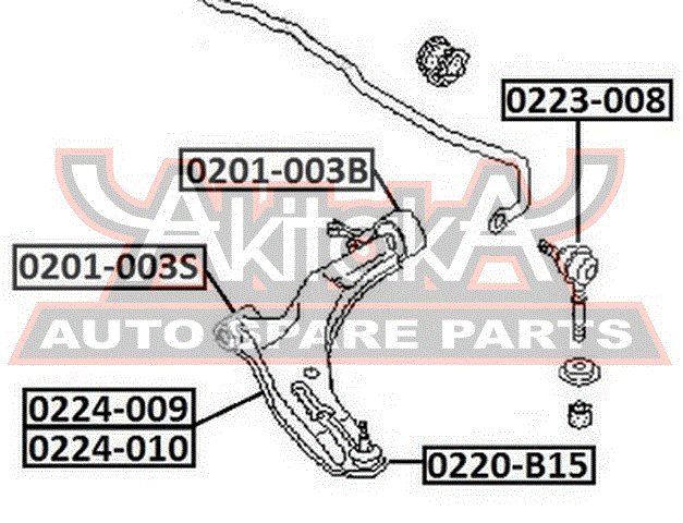 Сайлентблок переднего рычага задний для Nissan Almera N16 2000-2006 0201003b Asva