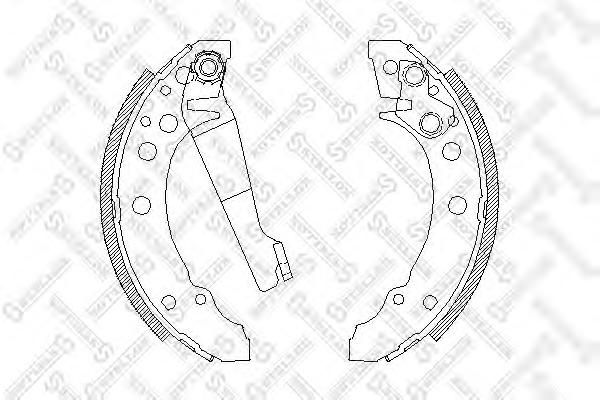 Колодки барабанные к-кт для Chery Amulet (A15) 2006-2012 056 100-SX Stellox