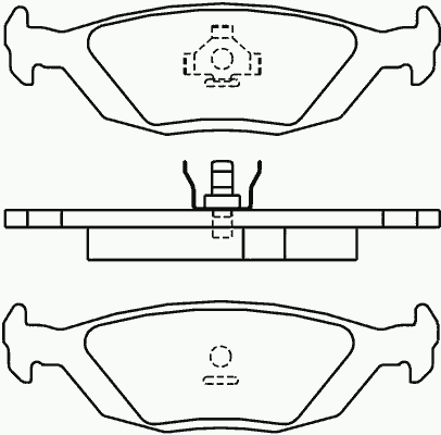 Колодки тормозные задние дисковые к-кт для SAAB 9000CS 1994-1998 MDB1549 Mintex