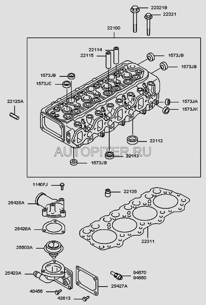 Седло клапана впуск D4AL,DB HD72,County Hyundai/Kia 2211241011 Hyundai-Kia