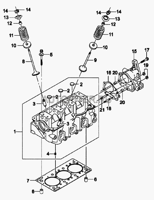 Прокладка головки блока цилиндров  Daewoo Matiz 94580082 Daewoo