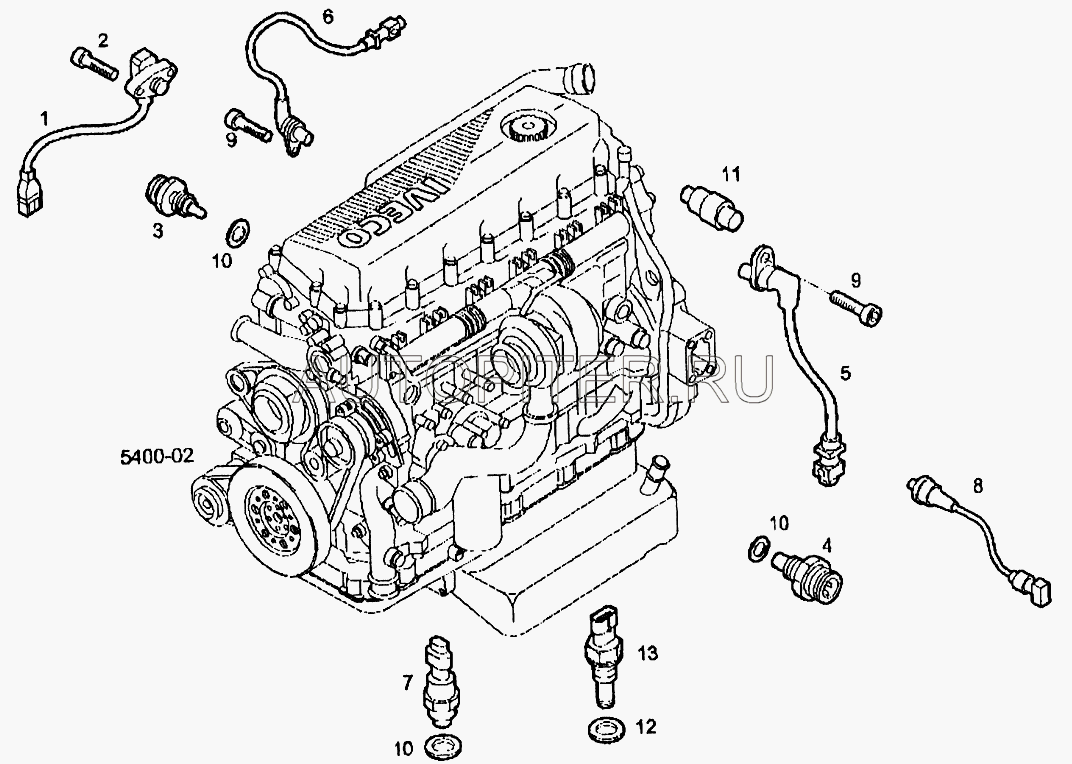 указатель засорен. в 500346371 Iveco