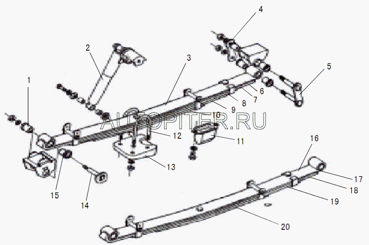 Кронштейн рессоры для Great Wall Deer G3 2005-2013 2912170D07 Great Wall