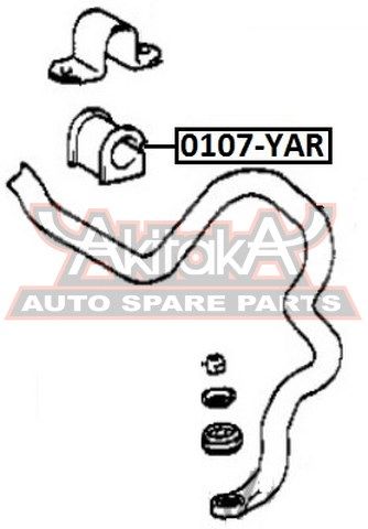 Снят с производства, Втулка стабилизатора  перед правлев 0107YAR Akitaka
