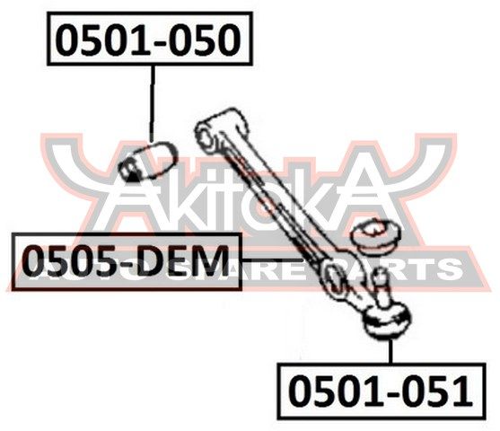 Сайлентблок передний нижнего рычага (MAZDA DEMIO DW 0501051 Akitaka