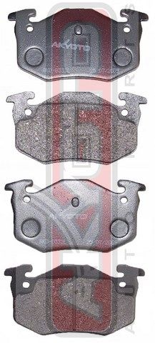 Колодки тормозные задние дисковые к-кт для Renault Clio II/Symbol 1998-2008 AKD03322 Akyoto