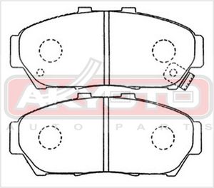 Тормозные колодки AKYOTO AKD1179 Akyoto